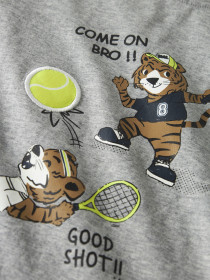 NAME IT Bluse Tamir Grey Melange